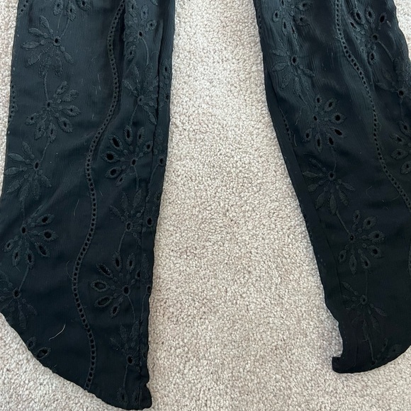 𝅺mustard Seed Women’s Black Sheer Pants Size Medium NWT - Picture 4 of 8